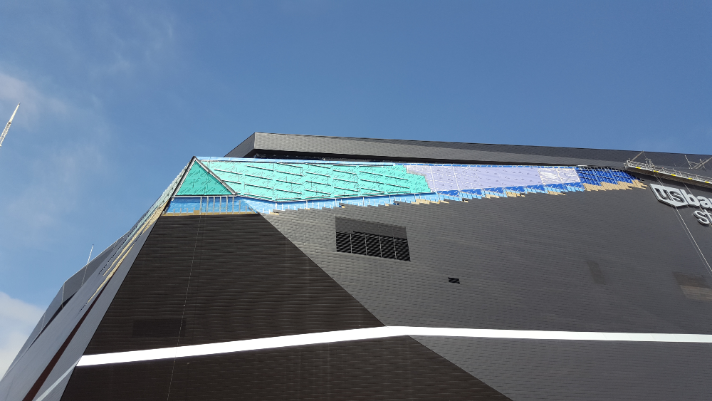 Exterior of US Bank Stadium in Minneapolis, Minnesota